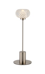 Wade Satin Nickel Table Lamps Deco Armed Table Lamps